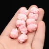 10 pezzi di corallo in pietra naturale in pietra naturale mitiche animali da animale selvatica per perle sciolte rosa per gioielli che producono accessori braccialetti alla collana fai -da -te