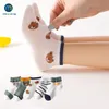 5 paires / set Spring Summer Mash Mash pour filles garçons animaux mignons tubes pour enfants chaussettes bébé nouveau-né les chaussettes courtes miaoyoutong