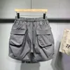 MENS Multi Pocket Shorts Summer Prosty strój odzieży roboczej Harun Half Pants Korean Oversize Przystojny zamek błyskawiczny 240410