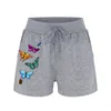 Women's Shorts Cammie Print Short With Pockets And Drawstring Longer For Women