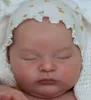 NPK Ready To Ship 20inch Laura Reborn Doll Kit Unfinished DIY Doll Parts with cloth Body Fresh Color