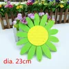 XICC Big Size 23cm Sun Flower Non-woven Polyester Wool Felt Fabric School Classroom Home Kid Handmade Gift Doll DIY Hanging Work