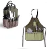 Bolsas de almacenamiento Bolsa de herramientas Multi Palacetas Delantamiento de jardín impermeable Gran capacidad de reparación al aire libre Kit de jardinería Organizador doméstico