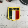 Italie National Flag brodery Patches Badge Shield and Square Shape Pin un ensemble sur la décoration de sac à dos du brassard en tissu