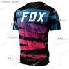 Camicie ciclistiche tops maschile in discesa in giù fuori strada dh motocross motocross jersey pipistrello abbigliamento ciclistico camiseta t-shirt motocross y240410