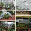 大きなサイズ0.35mm 99.9％透明なPVCターポリン温室防水布タープ多肉植物植物透明