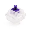 Klawiatury Gateron Zealio V2 Przełącznik dotykowy 62G 65G 67G 78G 5Pin SMD RGB MX Przełącznik łodygi dla mechanicznej klawiatury fioletowa kolorystyka