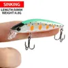 Mini Minnow Fishing приманка 50 мм 48 г затопление Pesca Peche форель Wobbler жесткая приманка Carp 240401