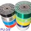 Diamètre extérieur 3/8 pouces PU-3/8 100 m de haute qualité Pneumatique Polyuréthane TPU tube jaune tuyau bleu transparent pour l'air