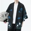 M-5xl Kimono Mann Japanse Kleding Yukata Mannelijke Samurai Kostuum Haori Obi Strand Mannen Hemd Chinesische Straßenweife Kleidung