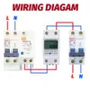 5 (80) A 230V DIN RAIL 50Hz digitale energiemeter kWh din railmeter lcd display dds662 digitale eenfase kwh teller reset