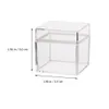 Box Candy Acrylic Clear Container Square Containers Boxes Wedding Cube Small With Plastic Dividers Organizer Favor Display Lid