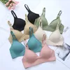 Bras Seamless Bras for Woman Wireless Underwear Sleep Removable Padded Bralette One Piece Brassiere No Wire Comfortable 240410