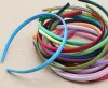 10 Mixed Color Plastic Headband Covered Satin Hair Band 9mm for DIY Craft