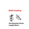 D25L30 Stepper Motor Jaw Shaft Coupling 5mm To 12mm Flexible Coupler 3D Printer Couple Joint Encoders Engraving Machine CNC