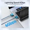 Kapsling Orico 2,5 tum HDD -kapsling 5Gbps Speed ​​Micro B / Typec Externt hårddiskfodral Support Auto Sleep för 7 ~ 9,5mm 2,5 '' SSD / HDD