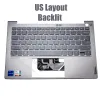 Teclados EE. UU. Teclado ruso para Lenovo Thinkbook 13s G2 son 13s G2 ITL con retroiluminación