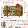 Huacan Full Square/Round Diamond Painting Kit Sweet Home 5D Diamond Asservery مرحبًا بك