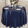 Vente chaude 1PCS 57'''90''''120 '' Cateau de table en satin rond