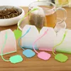 1PC gorąco sprzedaż worka silikonowa sitko herbaty ziołowe przyprawy filtr filtr dyfuzora kuchenki kawa narzędzia herbata silikonowa torba herbaty