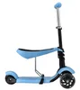 Doki Toy Foldble Kids Kick Scooters med säte och LED Flash Wheelkids Scooter Silent Light Up Toys Wear Resistant Wheel