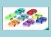 Diecast Model Cars Toys Gifts Pl Back Vehicle Auto Bambini Transparent Mini Party favore per Kids Dlening Delivery 2021 VCMTU2158738