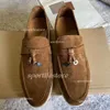 Lp Mokorsyka na fortepiany damskie buty sukienki it designer luksus mody branża skóra płaska niska zamszowa krowa skóra Oxfords Casual Moccasins Lazy Shoe 35-45