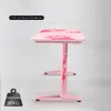 2023 Neues Pink -Gaming -Tisch Mädchen Schlafzimmer zusammengebautes Computer Schreibtisch 120x60x76.5 cm niedliche Katzenpfoten Druck Desktop Computer Schreibtisch Hot Sale Sale