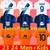 23 24 Maglie da calcio Alexis Lautaro Thuram Barella Kit Kit Maillot de Frattesi Final 2023 Maglie Football Shirt Child Third Special Inters Milans Fan Player Versione