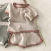 Milancel Yaz Çocuk Giysileri Seti Erkekler Spor Kısa Kollu Şort Kız Bebek Leisure 2 PCS