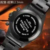 Blaken Motre Be Luxe Luxury Watch 40x12.3mm 7750 Chronograph Mechanical Movement All Black Steel Men Watch