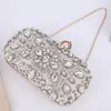 YYW Crystal Pearl Beads Clutch Purse for Women Evening Handbags Formal Rhinestone Wedding Prom Cocktail Party Shoulder Chain Bag