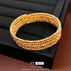 Real Gold Electroplated Multilayer Open Bracelet Fashionable Bracelet, Small High End, and Elegant Handicraft for Women