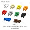10pcs MOC Parts 4085D Plaque 1x1 avec Open O Clip Emptr (Grip vertical) Blocs de construction Accessoires Assemblez les briques pour enfants