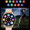 Montres AMOLED New Women Bluetooth Appeler Smart Watch Heartrate Hyper Hudfred Pressure Monitoring Smartwatches IP67 imperroproproprows smartwatch + Box