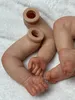 Elijah 18 cali Un/Painted Bebe Reborn Doll Zestawy ręcznie wykonane realistyczne nowonarodzone lalki Niepustowe akcesoria lalki