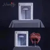Nunify Anti Proof Wig Display Box med tranparent Show Window Half Head med stativ för peruker Stängning Frontal Peruklagringslåda