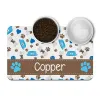 Mat de bol animal de compagnie personnalisé Amateur de chien cadeau pour animaux de compagnie Pu Matériau étanche étanche