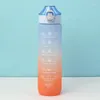 Water Bottles Motivational Sport Bottle 1 Liter Leakproof Drinking Outdoor Travel Gym Fitness Jugs For Kitchen Cups