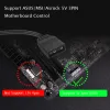 冷却Phanteks Argb 5V 3pinアイテム拡張ケーブルAura Asus/MSIマザーボードスプルター5V用（Argb Halos、Light Strip、Fan）
