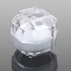 Heißverkauf Schmuckpaket Ringe Ohrringbox Acryl transparente Hochzeitsverpackung Juwelierschachtel 2022 Acrylringbox Juwelen Hülle