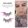 False Eyelashes Fake Decorative Sequin Glitter Women Fluorescence Extensions Binder