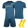 Soccer Jerseys Men's Tracksuits 2223 Al-nassr Fc Away Blue Saudi League Jersey Set No.7 Ronaldo