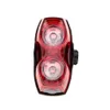 Feu arrière à double lampe super lumineux grand conception grand angle 2 LED 400lm Bike arrière du feu arrière 3 modes IPX4 sans batterie