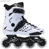 Inline Roller Skates Inline Skates Professionelle Rollschuh-Skate-Schuhe Slalom Erwachsene Rollschuhe Skatingschuhe Schieben Sie kostenlose Skate-Sneakers Patins 35-46 Y240410