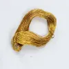 1pcs 70 meters Wire Gold Embroidery Thread Bright Round Silk Handmade DIY Sewing Knitting Embroidery Material