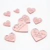 50 PCS Nome gravado personalizado Love Hearts Rótulos da festa da festa de casamento Decoração de chá de bebê personalizada Decoração de casamento Baptismo