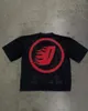 Gothic Punk Devil Pattern Imprime T-shirt surdimensionné pour hommes Y2K Street Hip Hop Harajuku T-shirt à manches courtes en vrac Womens 240401
