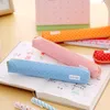1 szt. Śliczne cukierki Kolor Pencil Case Kawaii Dot Canvas Pen Bag Worka papiernicza do dziewcząt