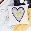 Pillow Heart Print Pillowcase White Case Home Decor Couples Room Sofa Cover Decorative Covers Almohada